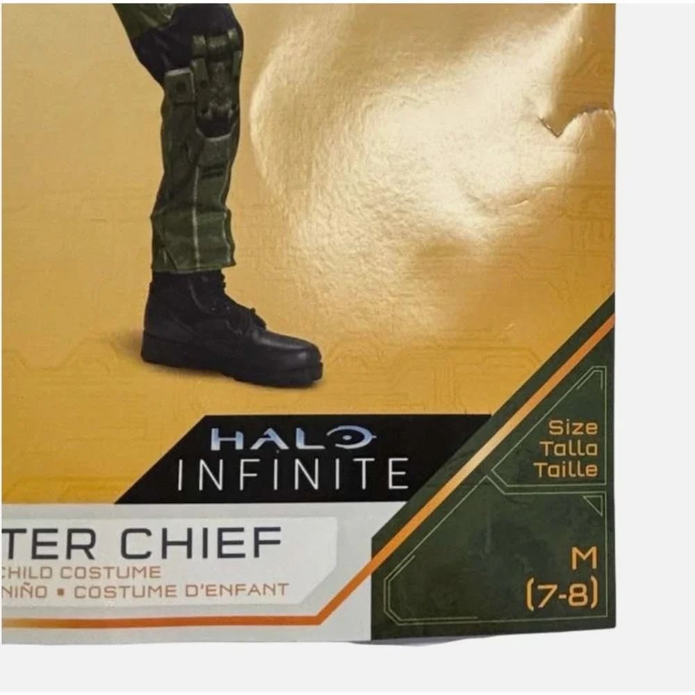Halo Childs Infinite Master Chief Child Halloween Costume - US Size Medium (7-8)